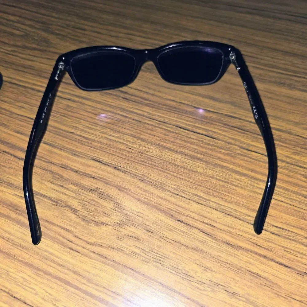 Ray Ban RB5228 55□17 140 Black Summer Vacation Logo Sunglasses & Case
